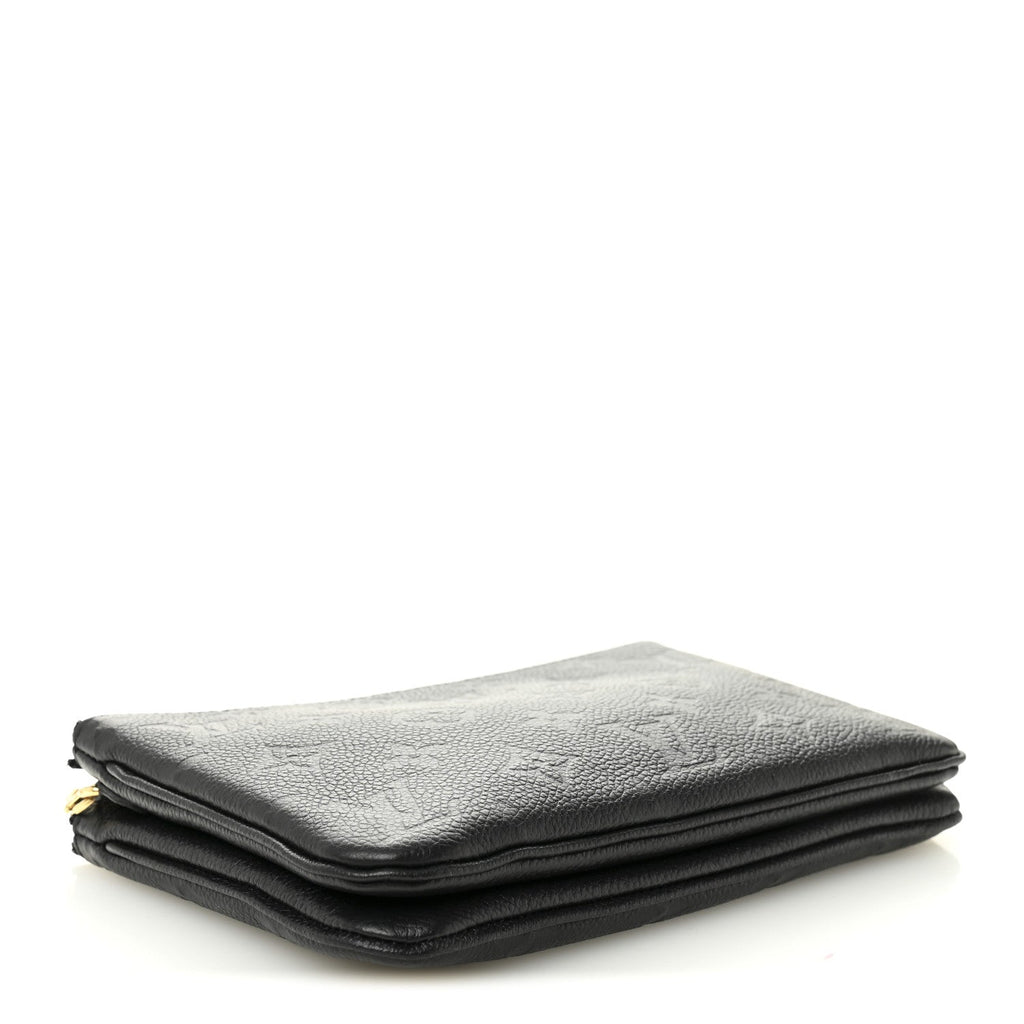 Louis Vuitton Empreinte Double Zip Pochette Black