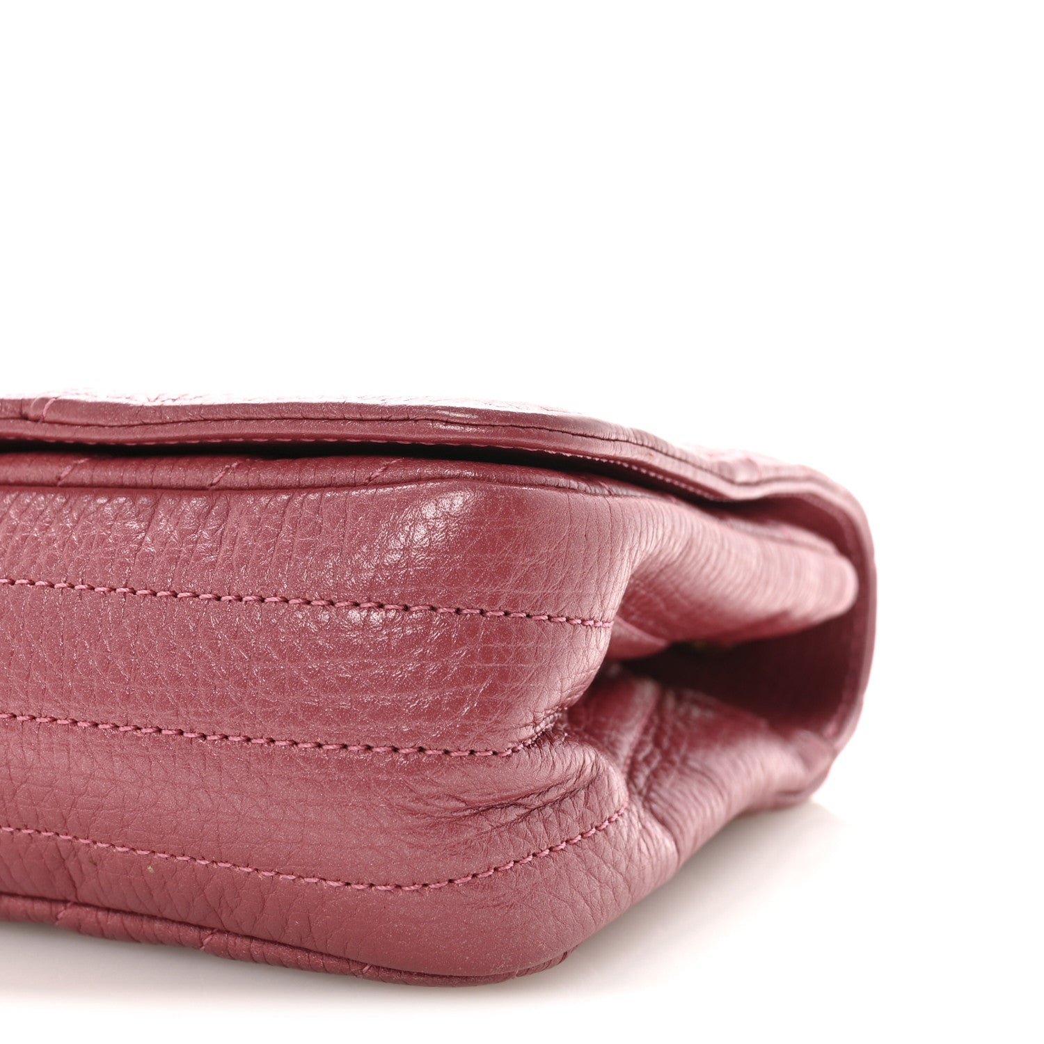 Chanel Metallic Calfskin Chevron Quilted Small Statement Flap Pink