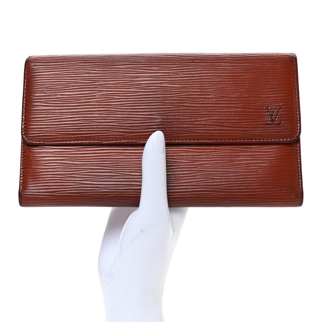 Louis Vuitton Epi Porte Tresor International Wallet Kenyan Fawn