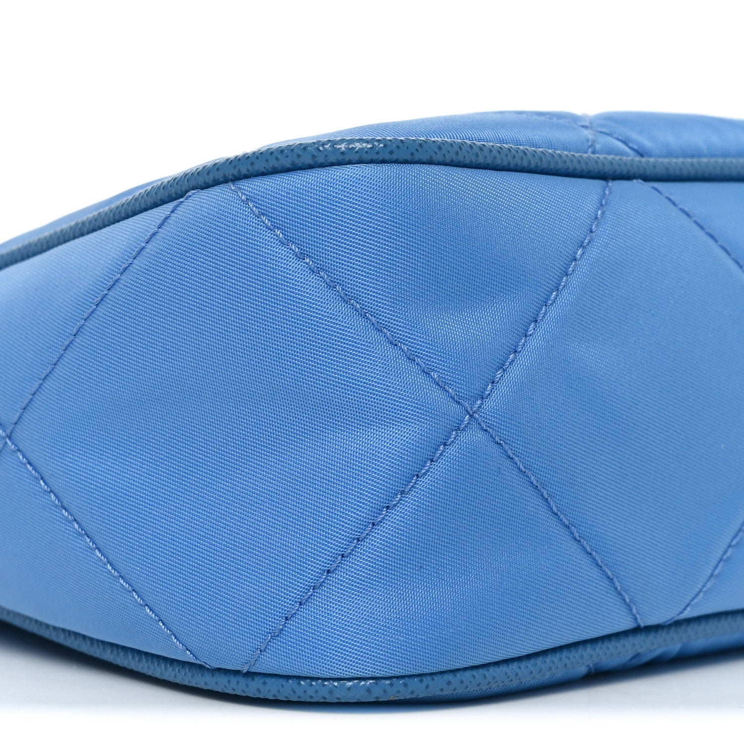 Prada Re-Nylon Saffiano Stitched Mini Re-Edition 1995 Chaine Shoulder Bag Blue