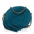 Gucci Vitello Range Mini Soho Chain Bag Deep Cobalt
