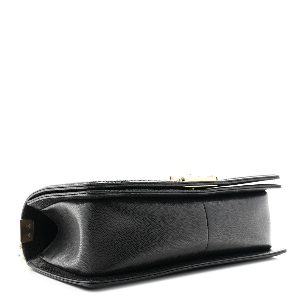 Chanel Caviar Quilted Medium Boy Flap Black