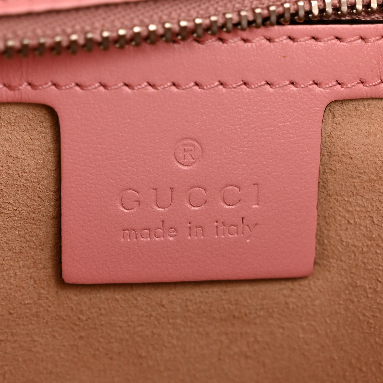 Gucci Calfskin Matelasse Small GG Marmont Shoulder Bag Wild Rose