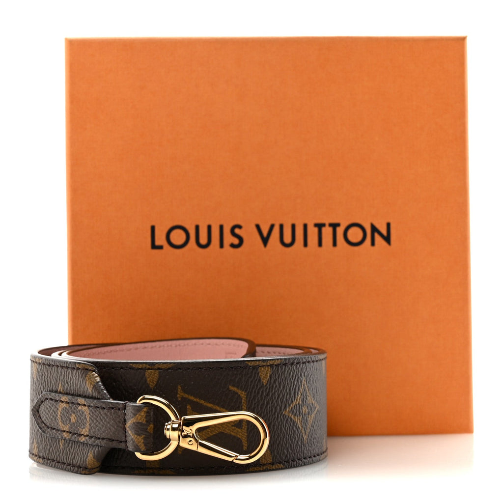 Louis Vuitton Monogram Bandouliere Shoulder Strap Rose Poudre
