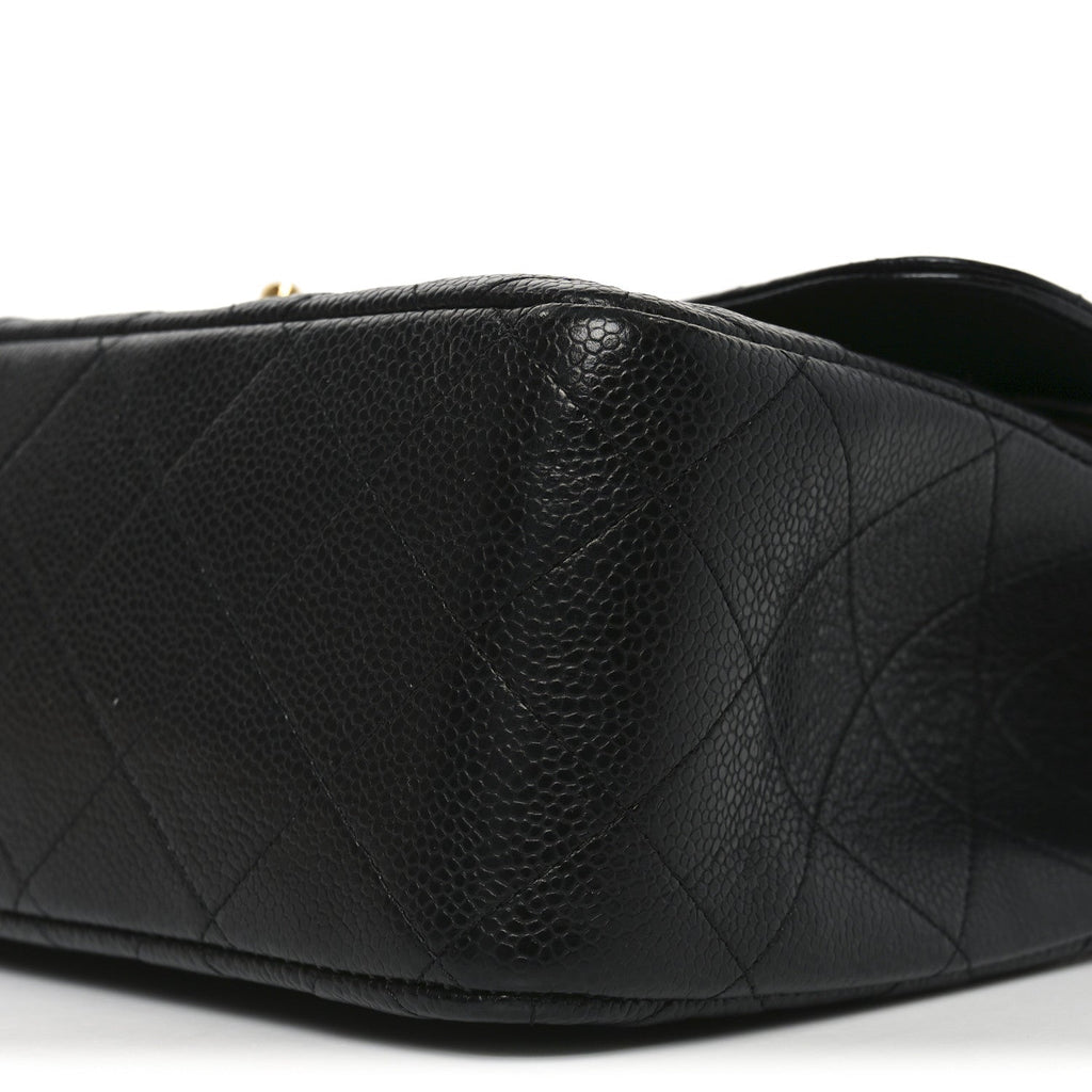 Chanel Caviar Quilted Jumbo Double Flap Black