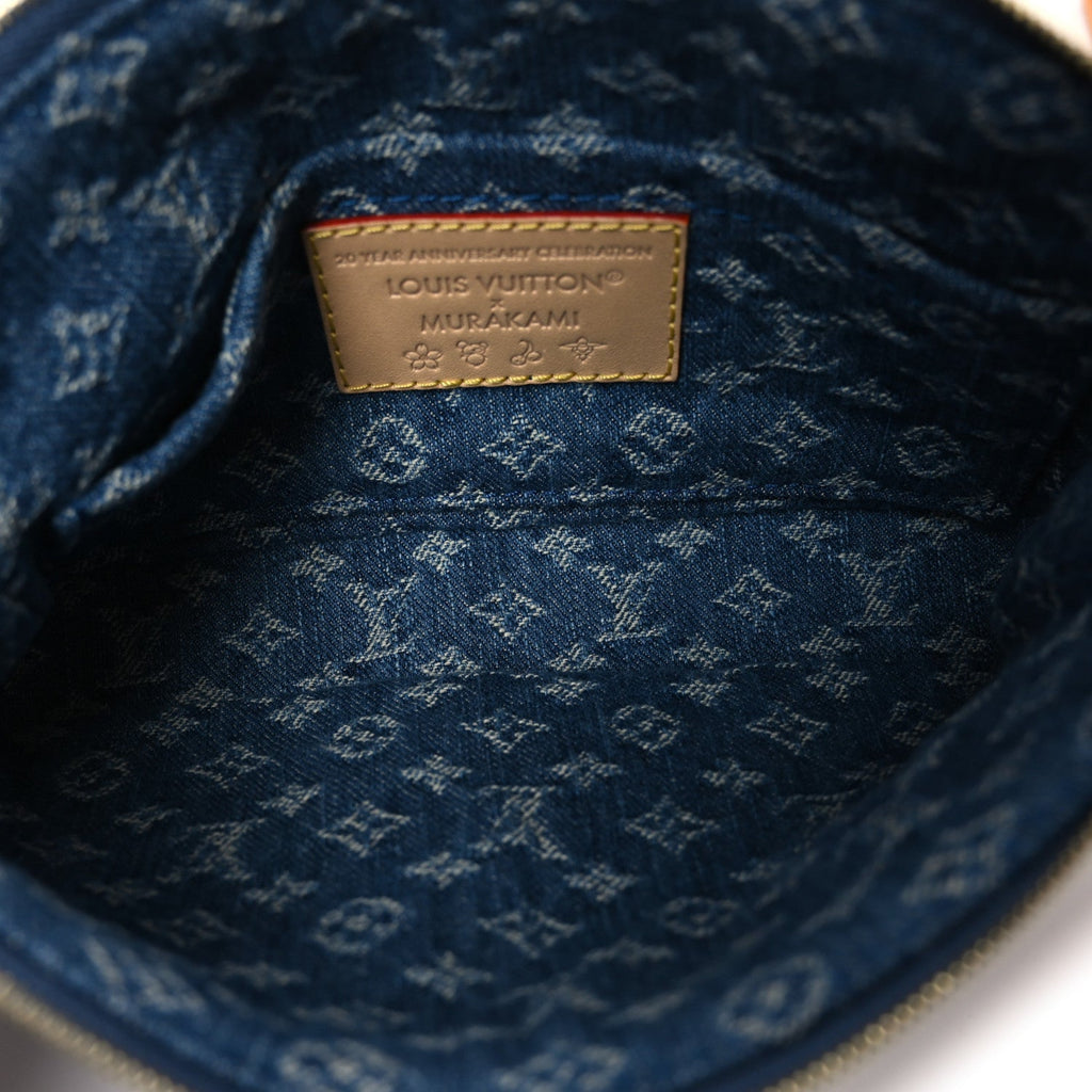 Louis Vuitton LV X TM Monogram Denim Cerises Pochette Accessories Blue