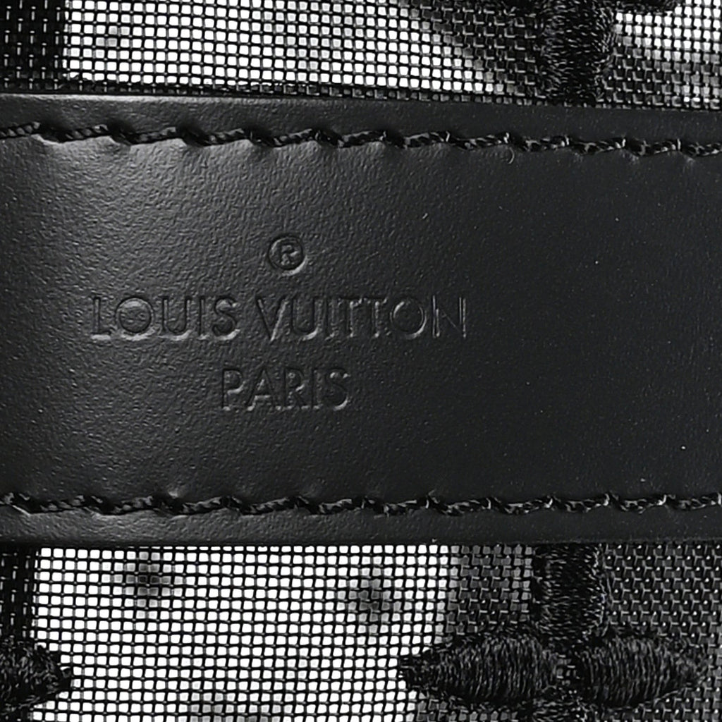 Louis Vuitton Monogram See Through Keepall Bandouliere 50 Black