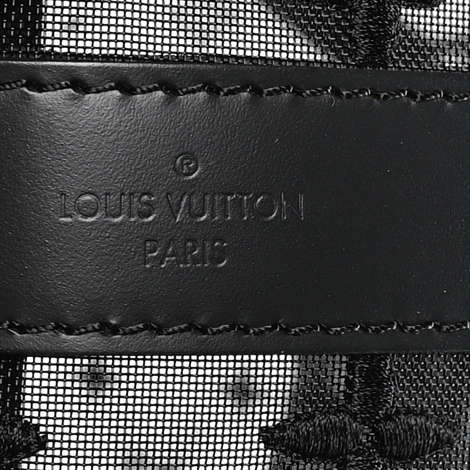 Louis Vuitton Monogram See Through Keepall Bandouliere 50 Black