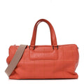 Chanel Caviar Square Stitched Large Tote Orange