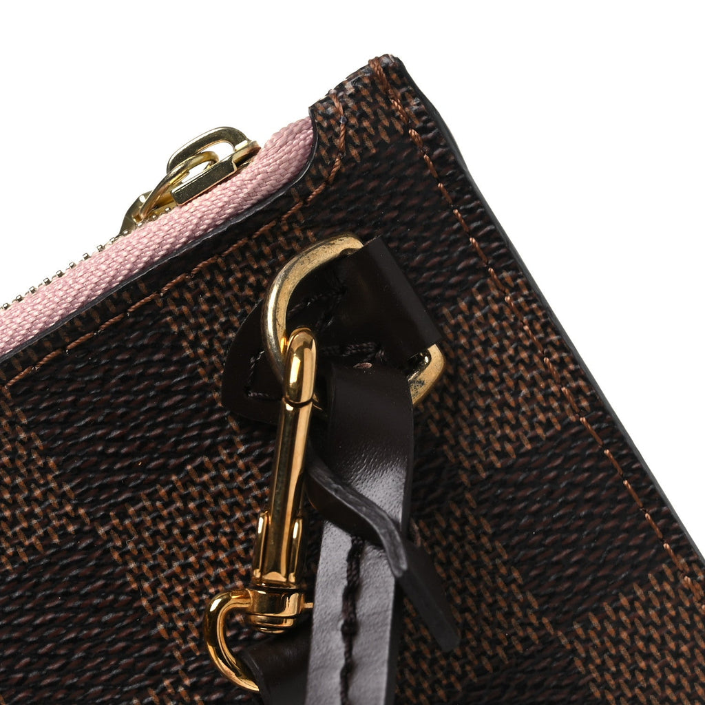 Louis Vuitton Damier Ebene Neverfull MM GM Pochette Rose Ballerine