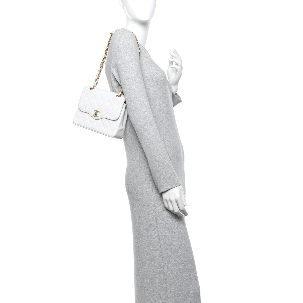 Chanel Lambskin Quilted Small Flap White