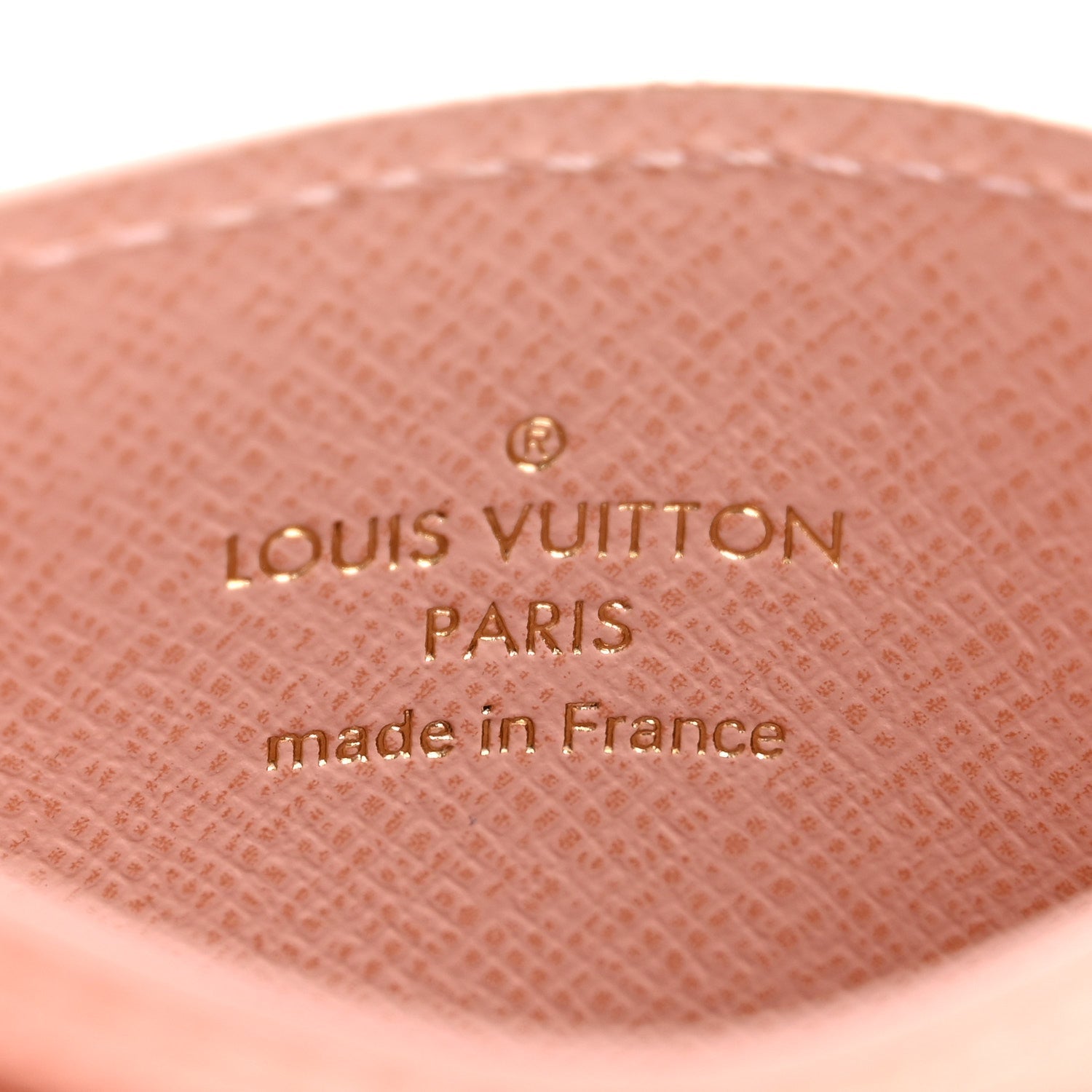 Louis Vuitton Monogram LV Charms Card Holder Rose Ballerine
