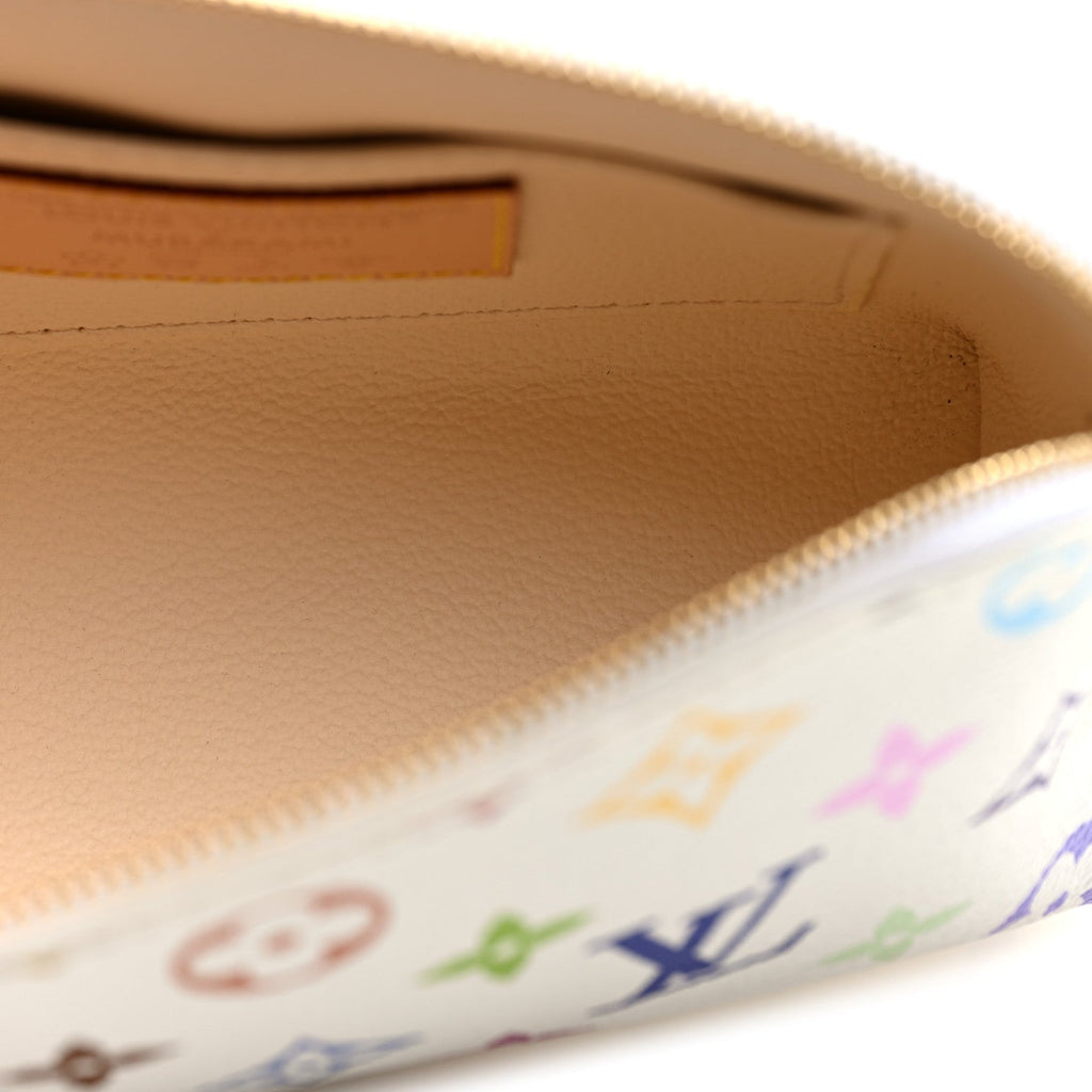 Louis Vuitton LV x TM Monogram Multicolor Cosmetic Pouch PM White