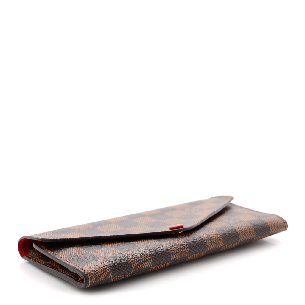 Louis Vuitton Damier Ebene Josephine Wallet Red