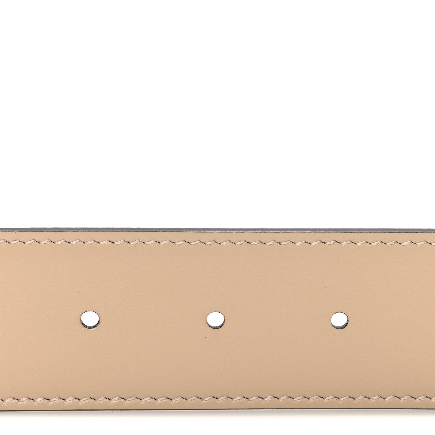 Gucci GG Supreme Monogram Plutone Calfskin Double G Reversible 37mm Belt  75 30 Beige Ebony Souffle Rose