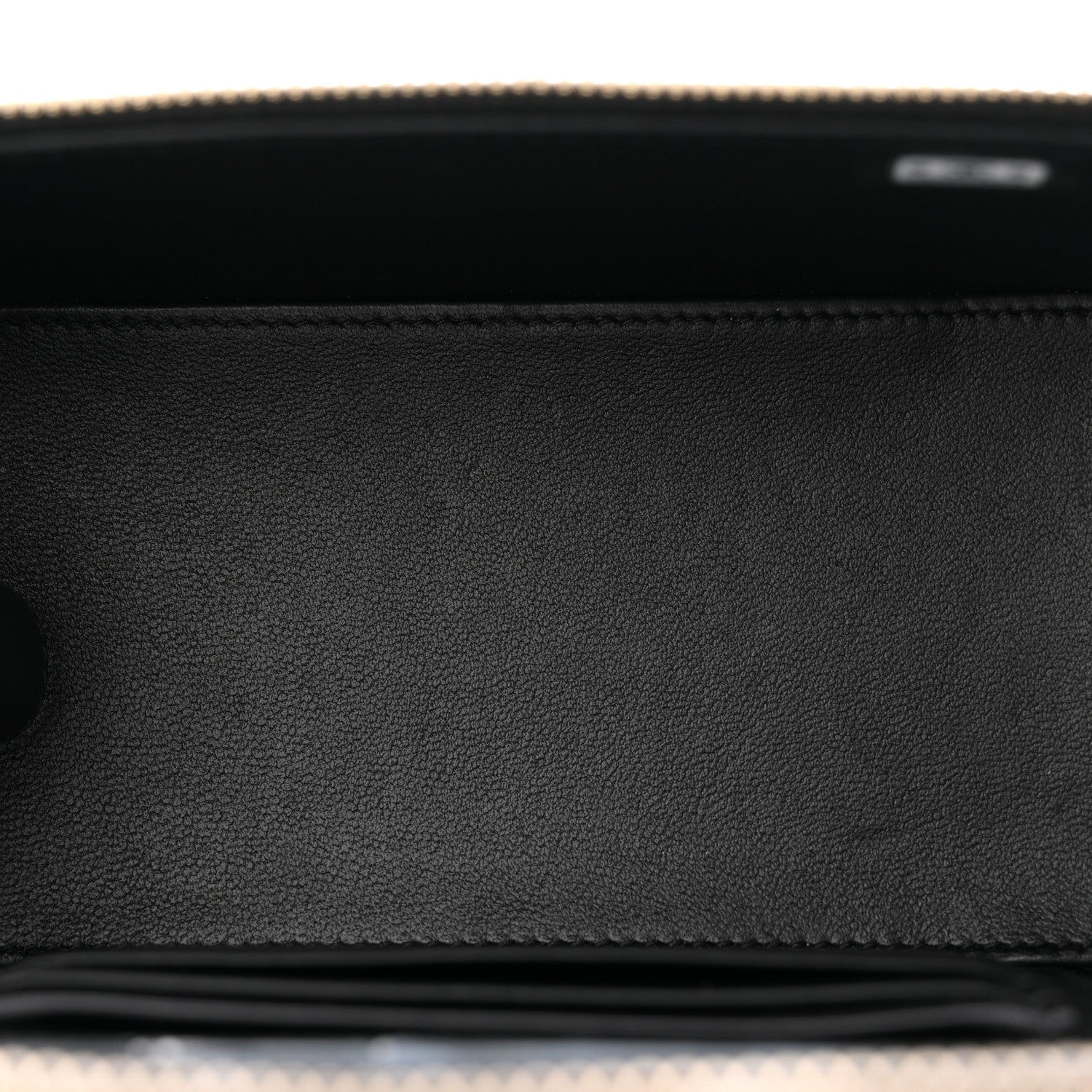 Chanel Lambskin Quilted Small Top Handle Vanity Case With Chain Black