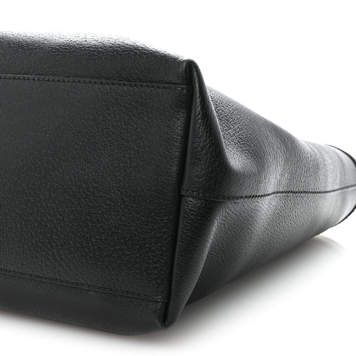 Gucci Textured Calfskin Web Medium Ophidia Shopping Tote Black