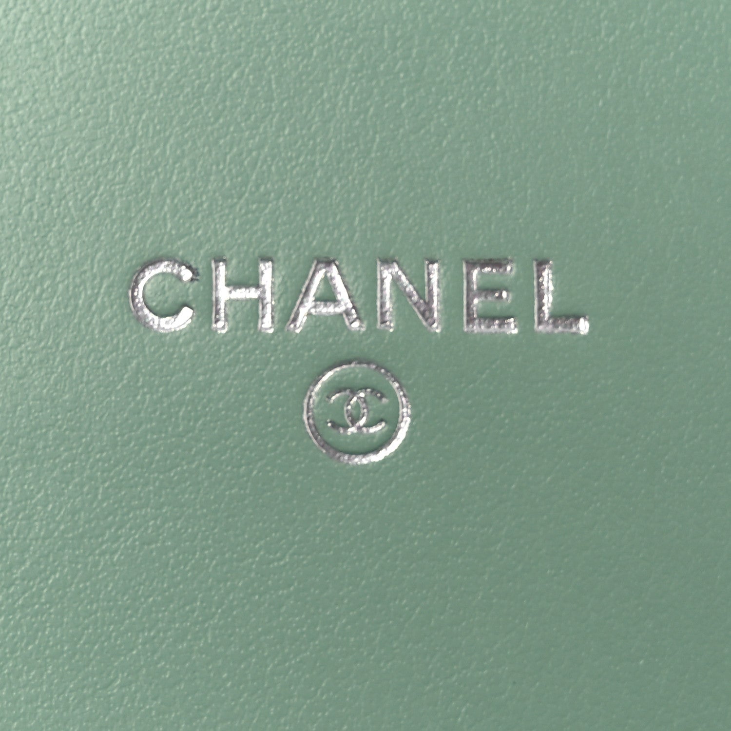 Chanel Caviar Quilted Boy Phone Holder Wallet On Chain Green