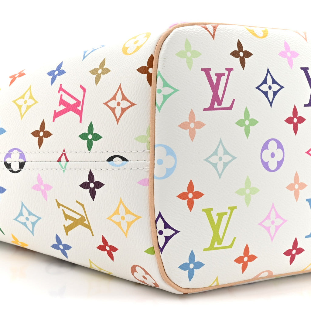 Louis Vuitton LV x TM Monogram Multicolor Neverfull MM White