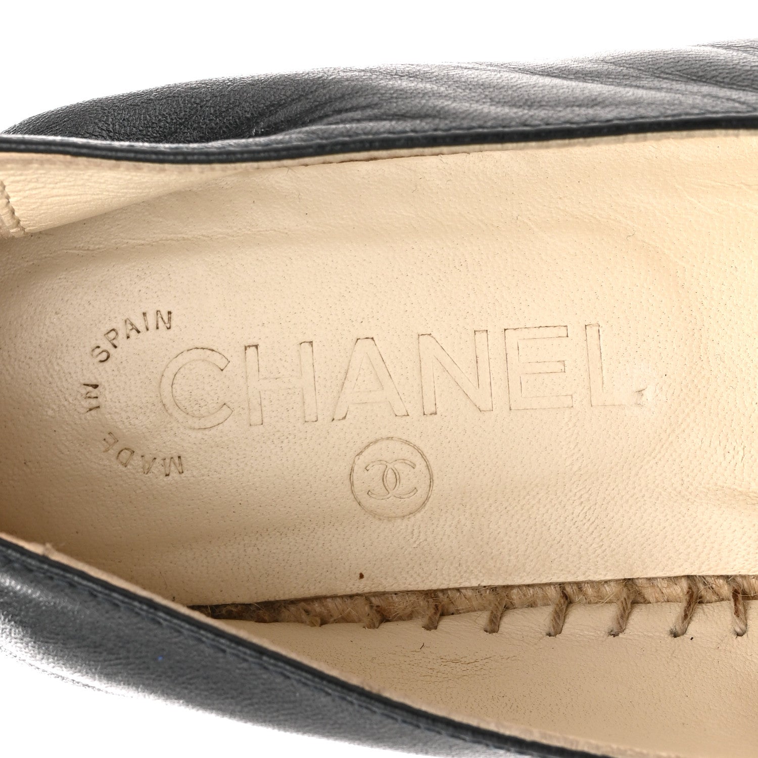 Lambskin CC Espadrilles 38 Dark Navy