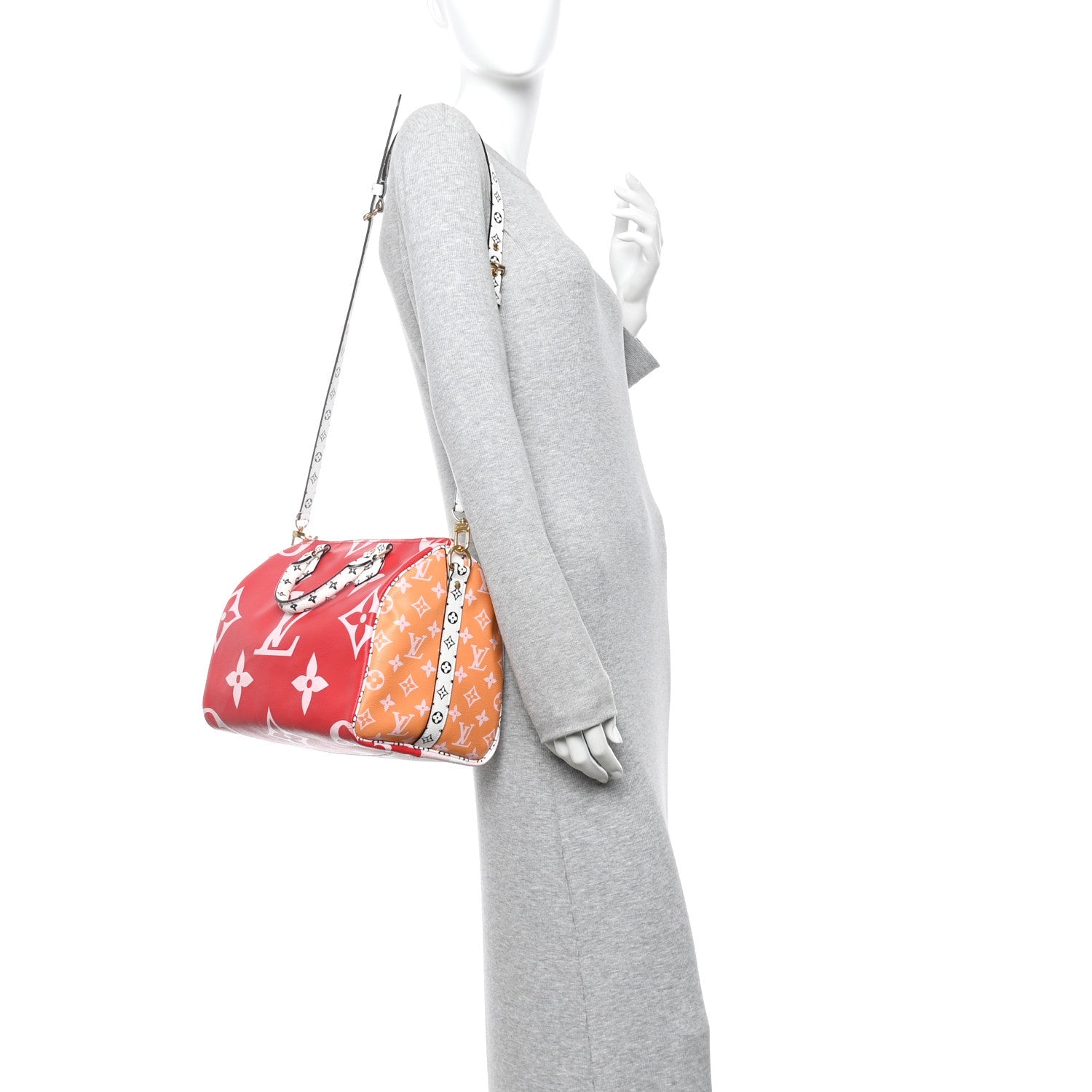 Louis Vuitton Monogram Giant Speedy Bandouliere 30 Rouge