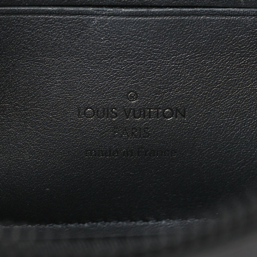 Louis Vuitton Calfskin Aerogram Alpha Wearable Wallet Black