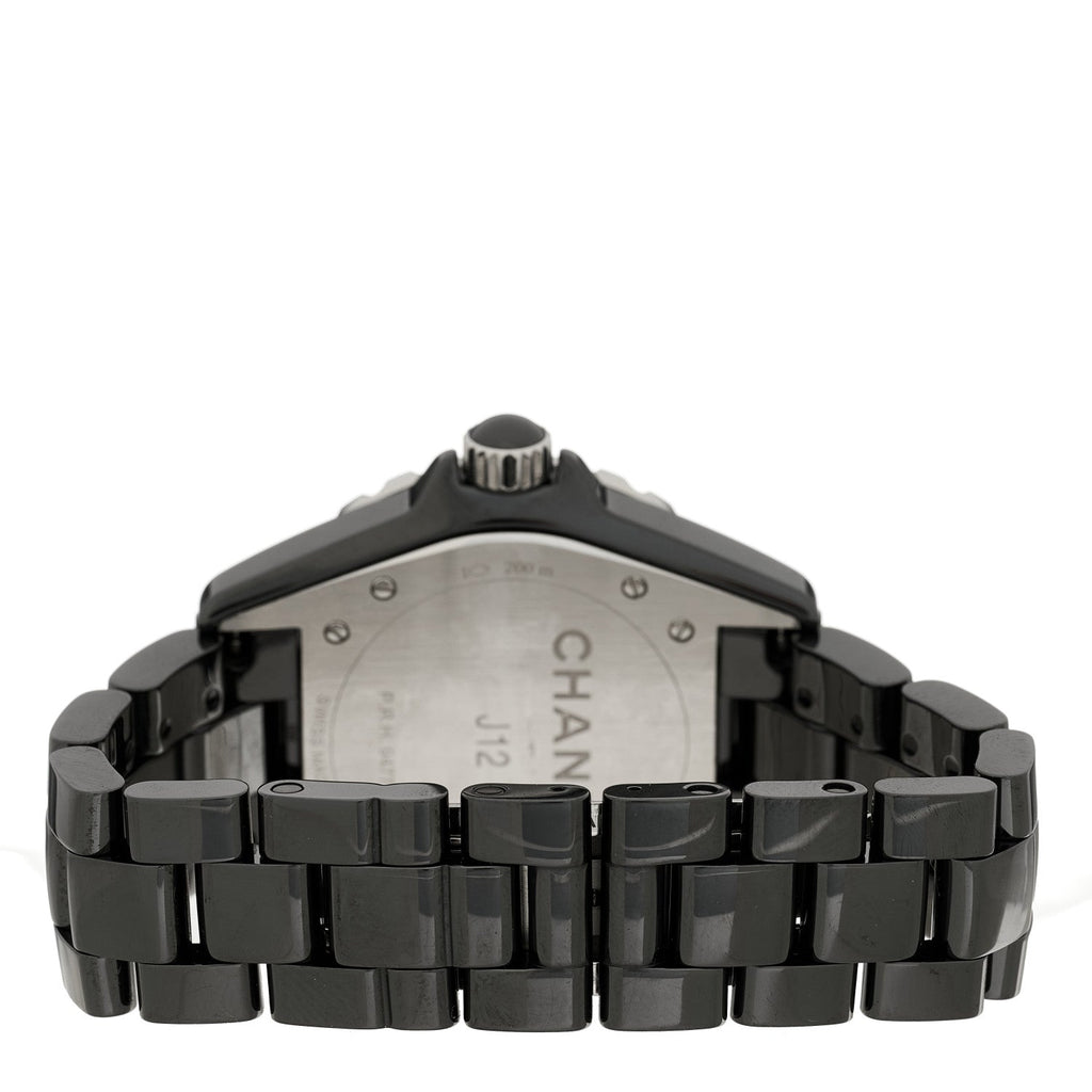 Chanel Stainless Steel Ceramic 38mm J12 Phantom Automatic Watch Black