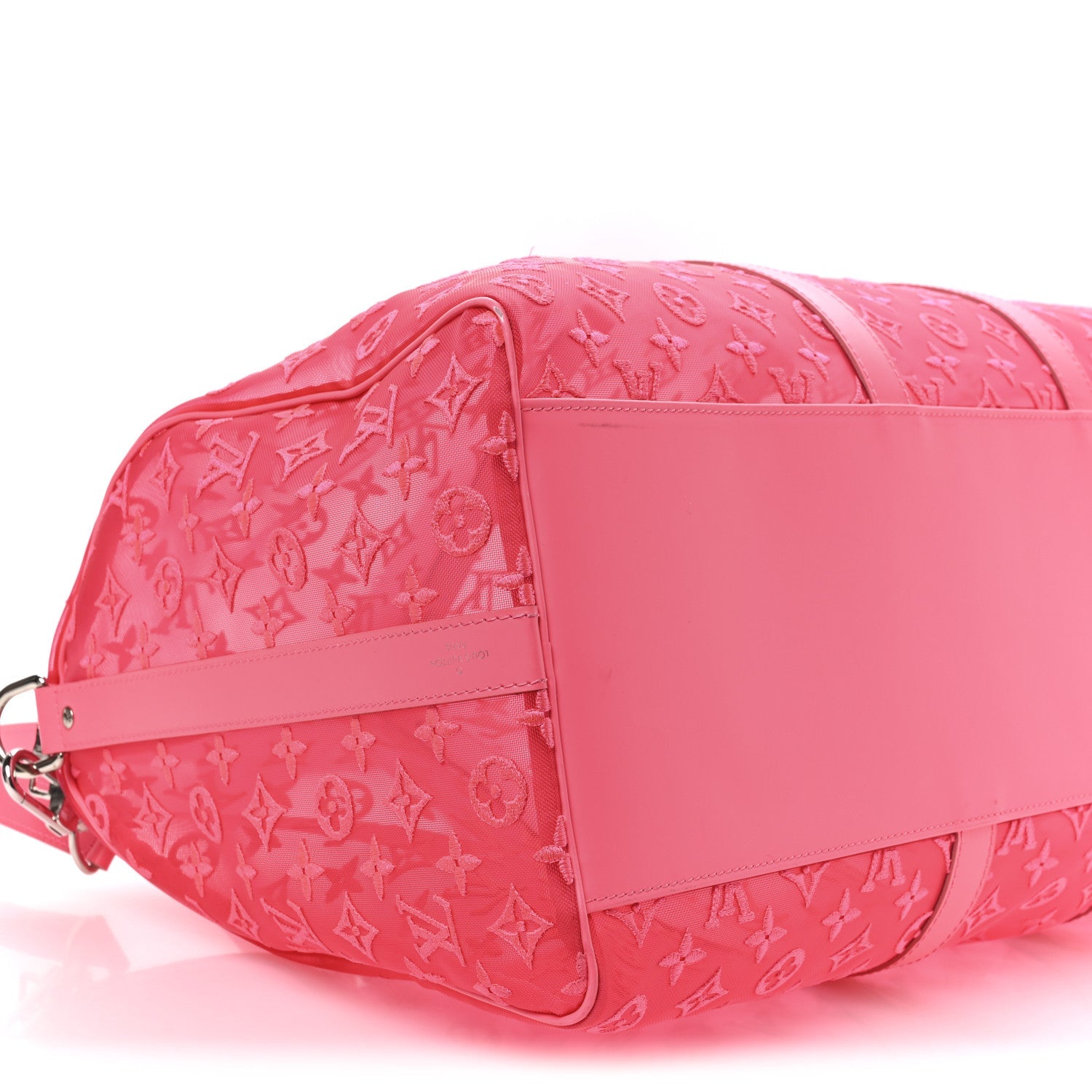 Louis Vuitton Monogram Fluo See Through Keepall Bandouliere 50 Rose