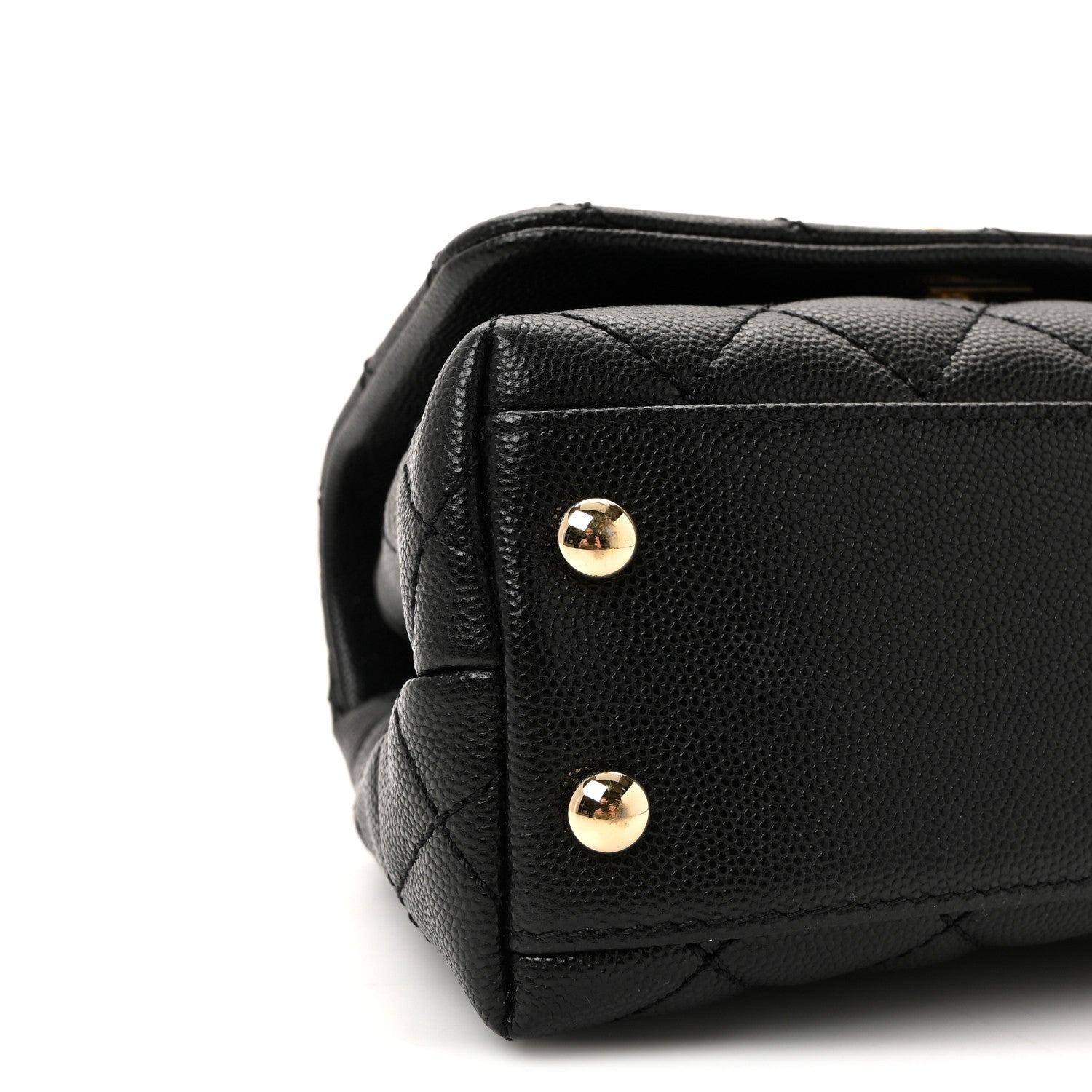 Chanel Caviar Quilted Extra Mini Coco Handle Flap Black