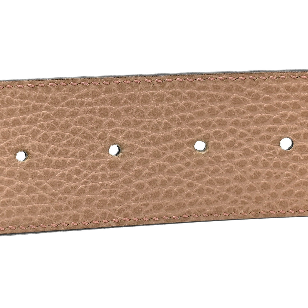 Gucci Calfskin 1973 Reversible Belt 95 38 Black Pink