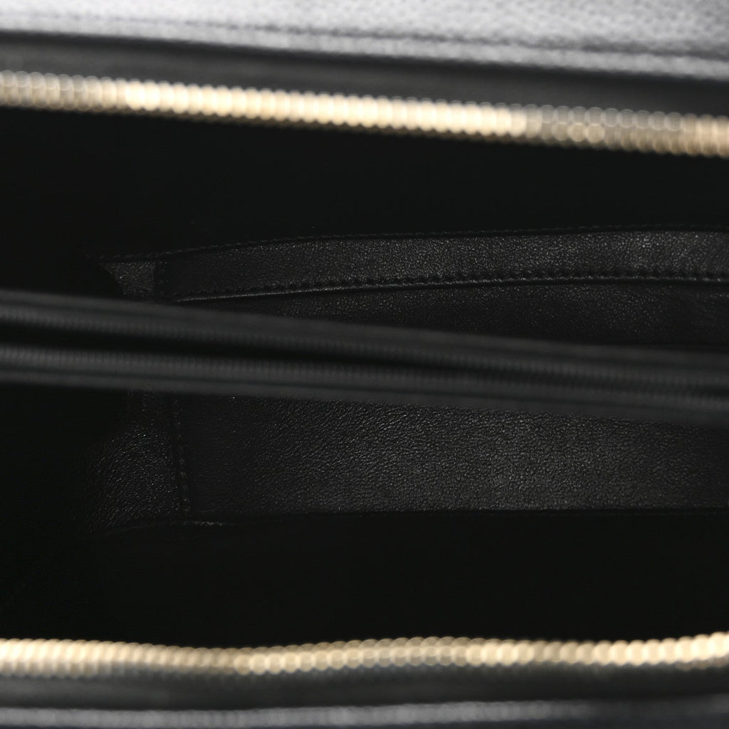 Chanel Caviar Quilted Medium CC Filigree Vanity Case Black