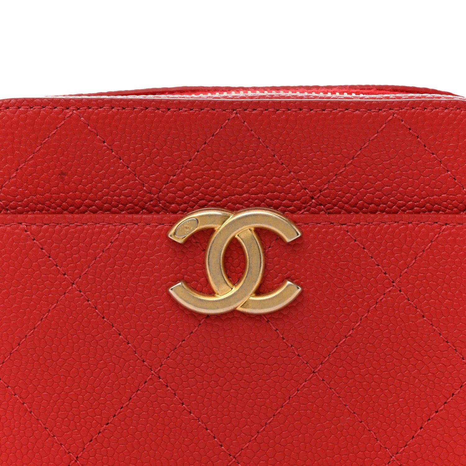 Chanel Caviar Quilted Waist Bag Red