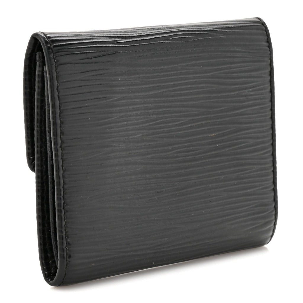 Louis Vuitton Epi Coin Purse Wallet Black