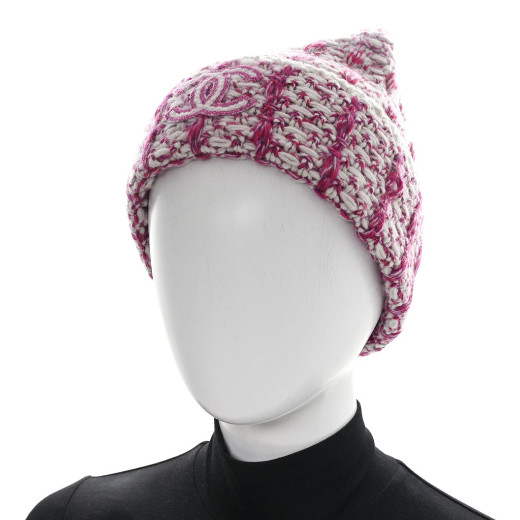 Cashmere CC Beanie Hat Pink Beige
