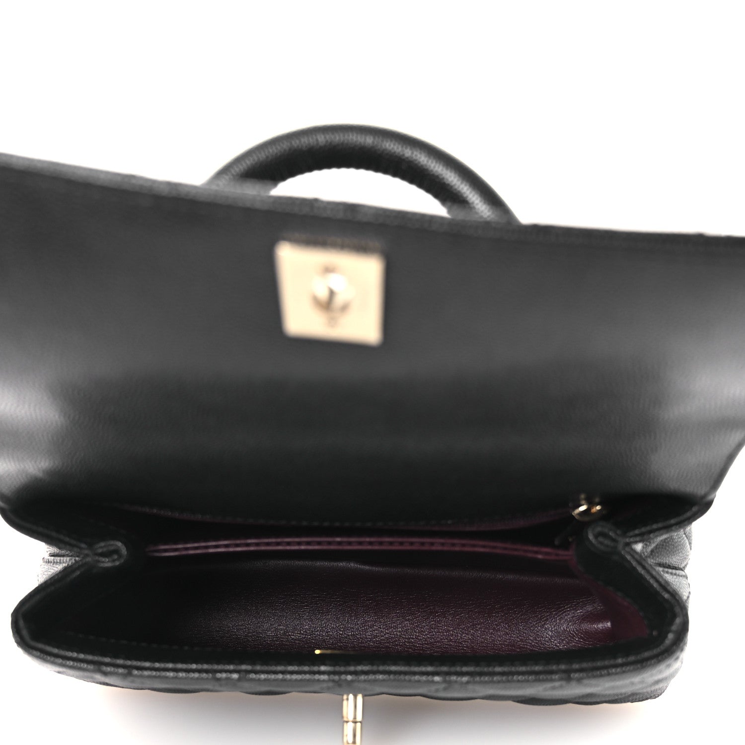 Chanel Caviar Quilted Mini Coco Handle Flap Black