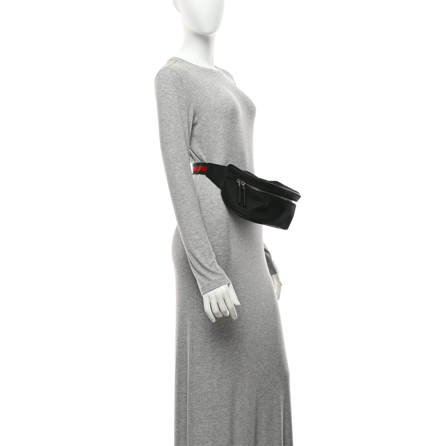 Gucci Techno Canvas Web Large Belt Bag Black