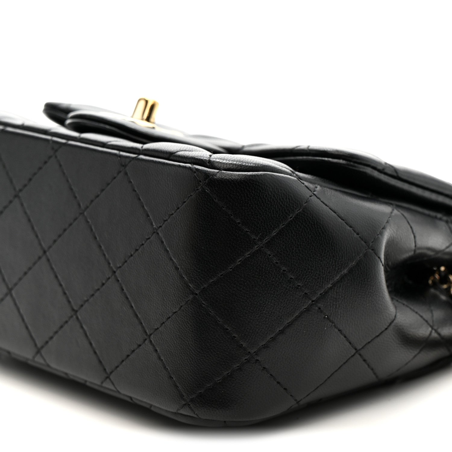 Chanel Lambskin Quilted Mini Square Flap Black
