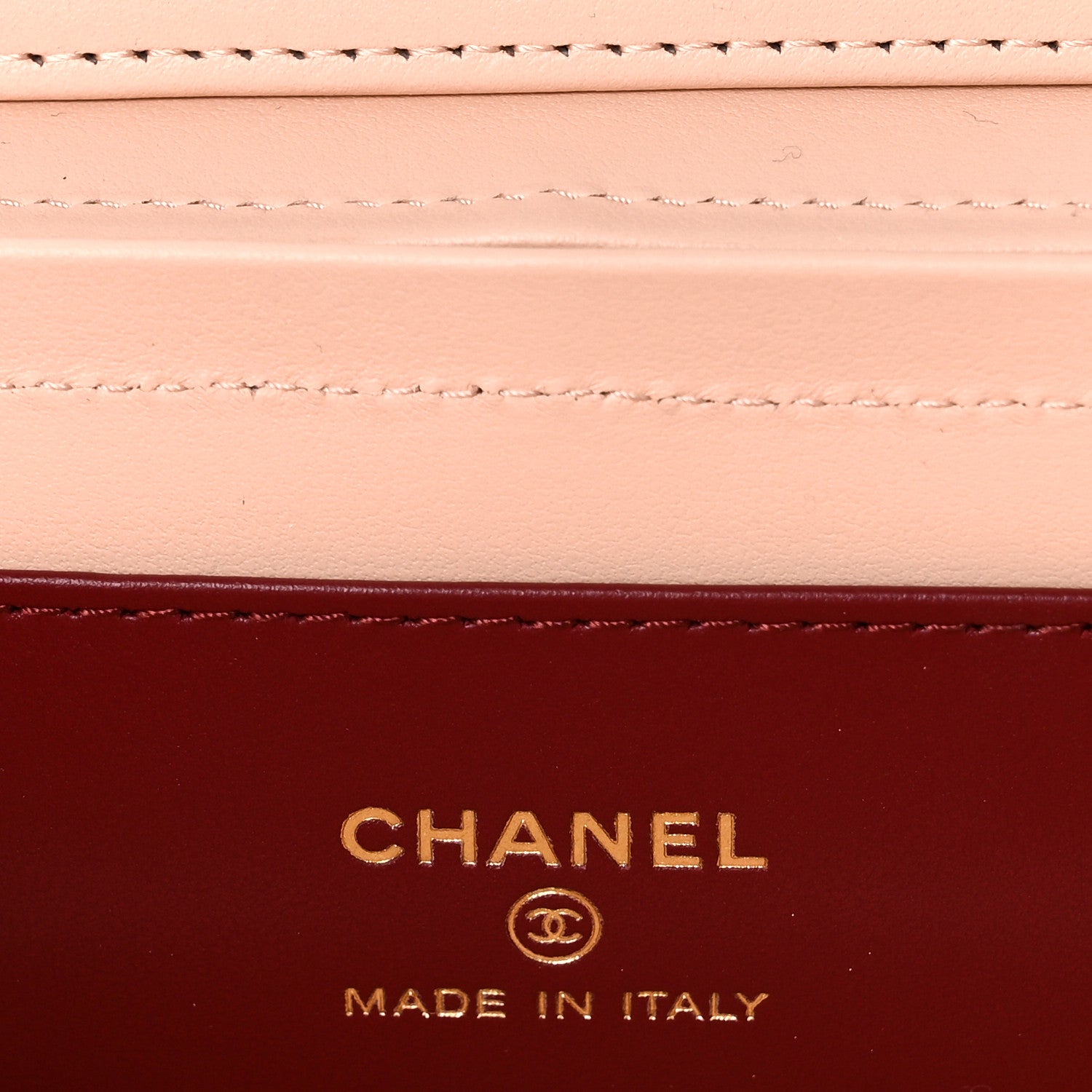 Chanel Shiny Caviar Preppy Coco Long Vanity With Strap Light Pink