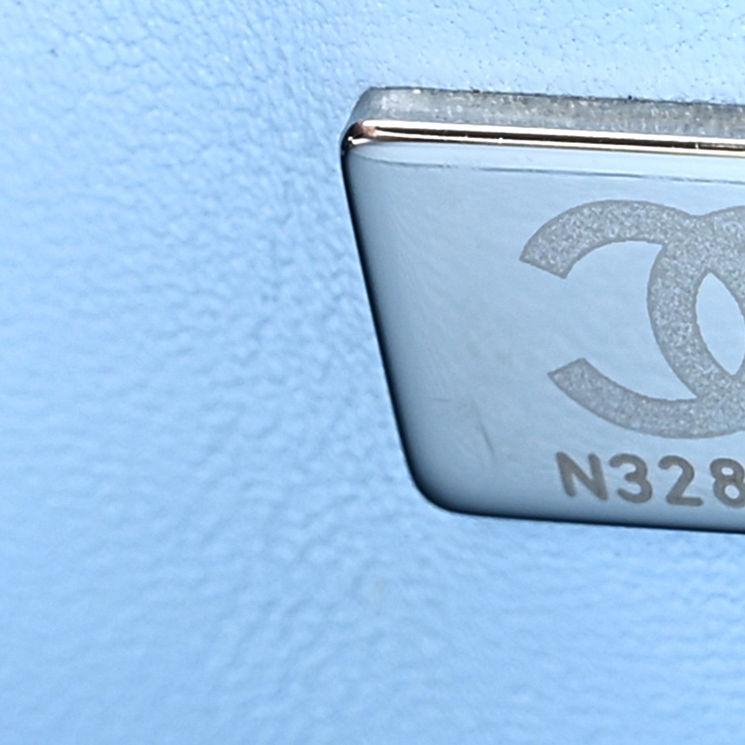 Chanel Denim Quilted Medium Double Flap Light Blue