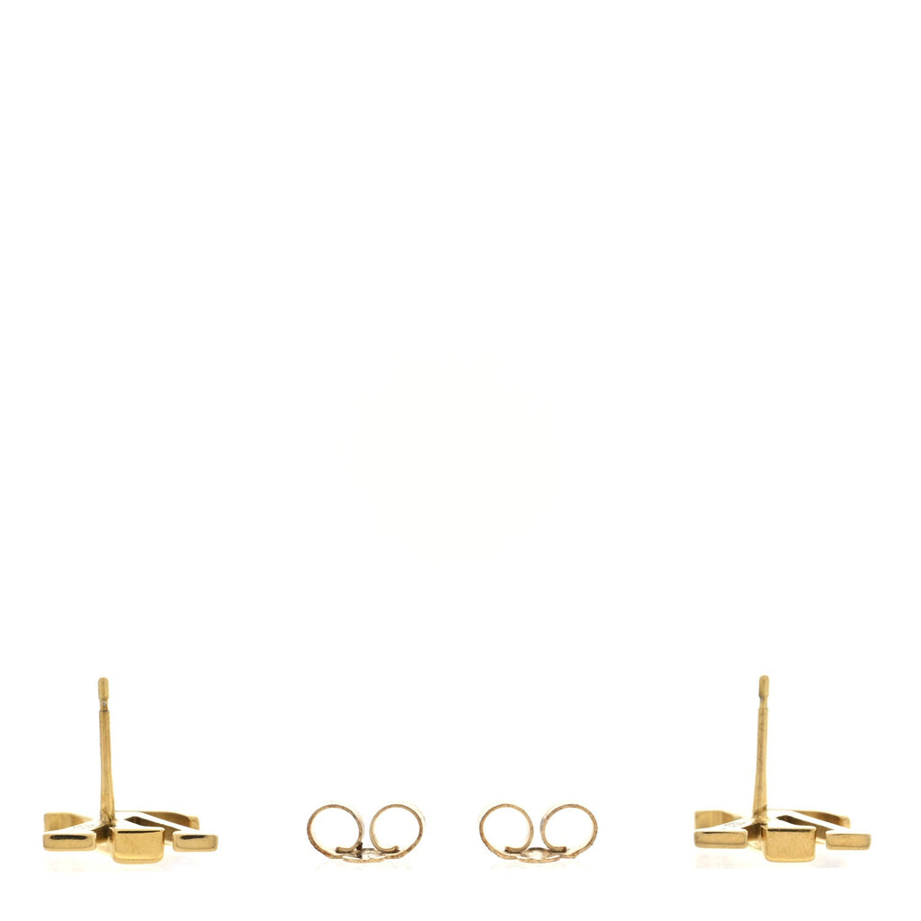Louis Vuitton Metal LV Iconic Earrings Gold