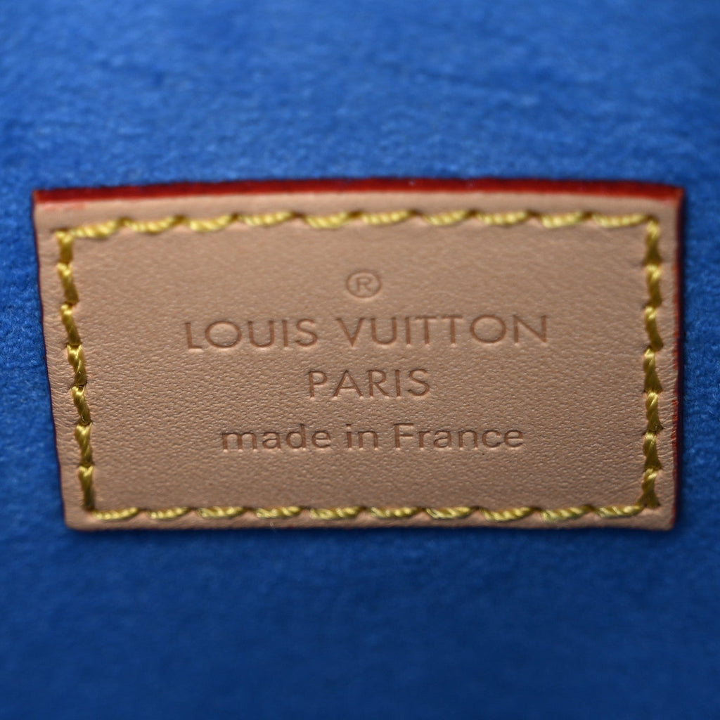 Louis Vuitton Damier Vernis Calfskin Side Trunk MM Celeste Blue