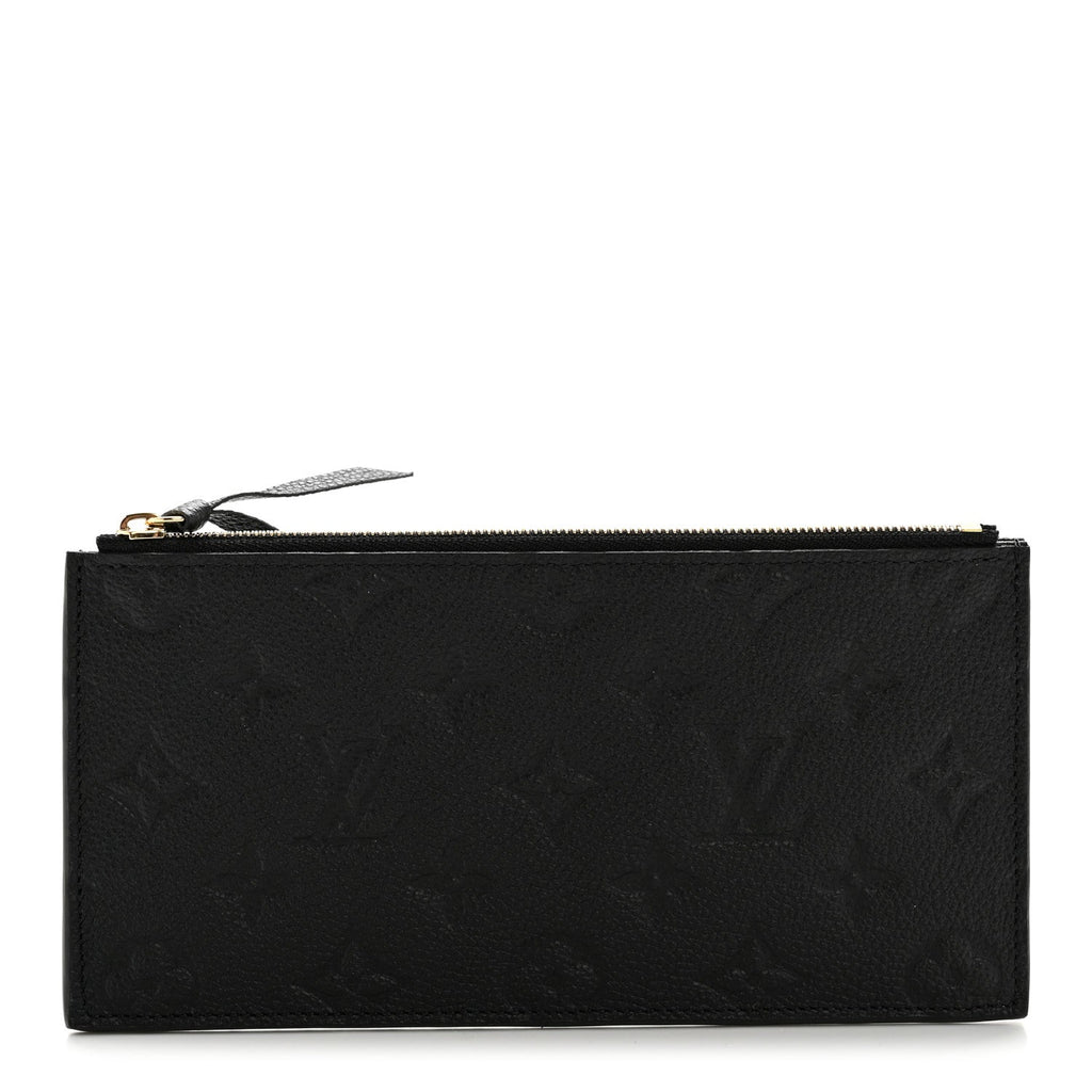 Louis Vuitton Empreinte Felicie Chain Wallet Zippered Insert Black