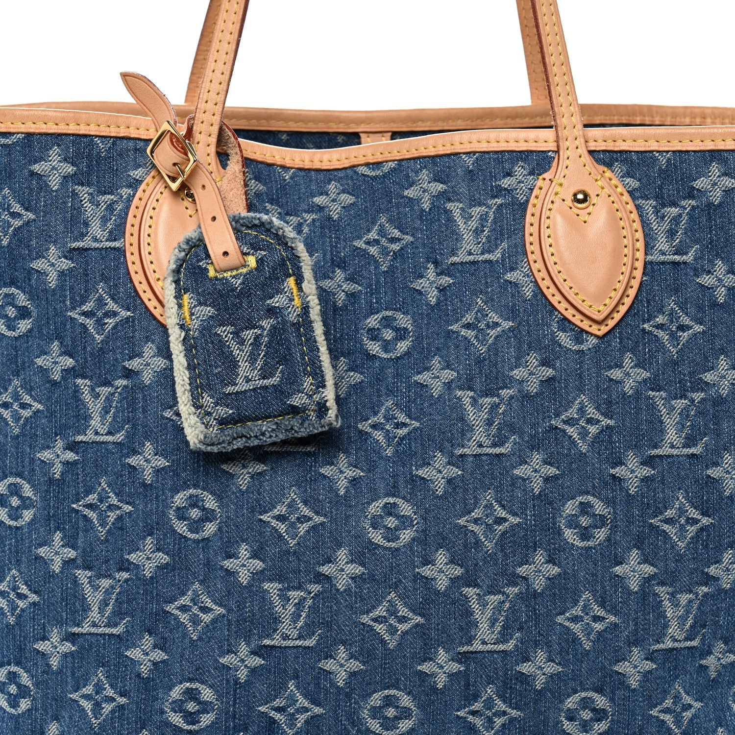 Louis Vuitton Monogram Denim Neo Neverfull MM Blue