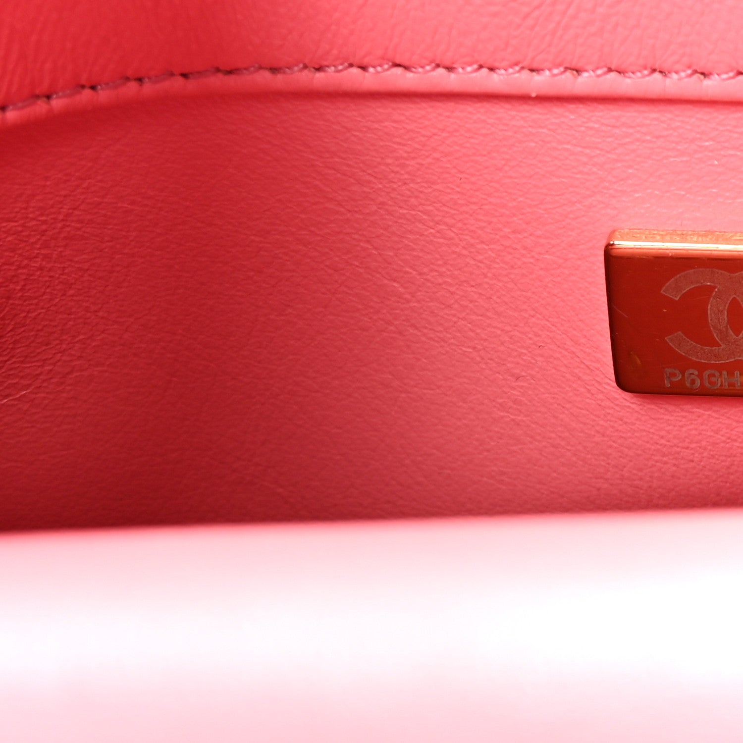Chanel Lambskin Enamel Quilted Pending CC Mini Square Flap Pink