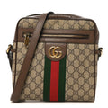 Gucci GG Supreme Monogram Web Small Ophidia Messenger Bag Brown