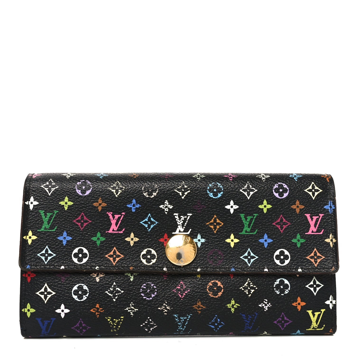 Louis Vuitton Monogram Multicolor Sarah Wallet Black Grenade