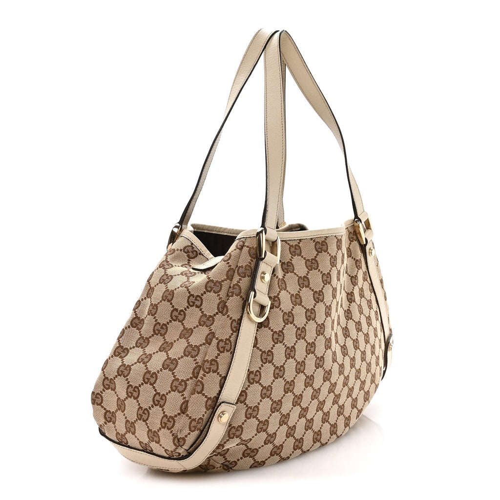 Gucci Monogram Medium Abbey Shoulder Bag Off White