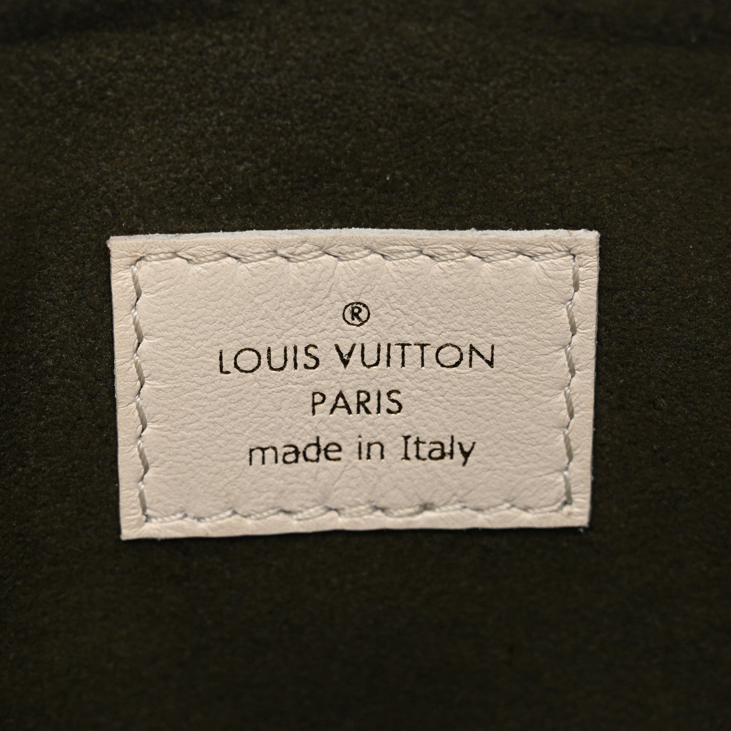 Louis Vuitton Lambskin Embossed Monogram Coussin PM Beige Cream