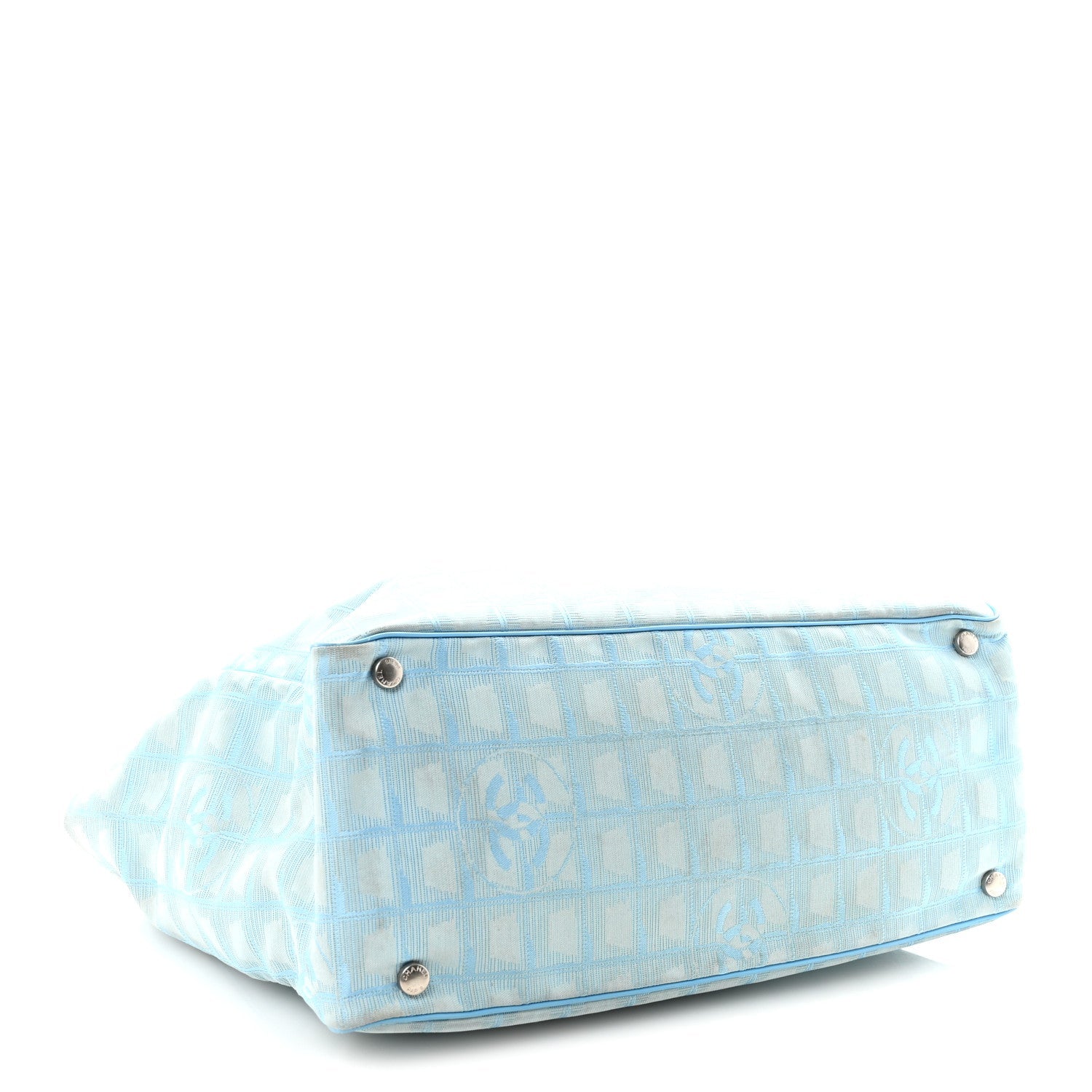 Chanel Nylon Travel Large Tote Blue