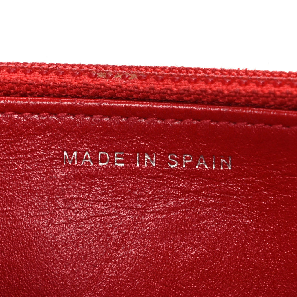Chanel Glazed Calfskin Quilted Reissue Wallet On Chain WOC Red